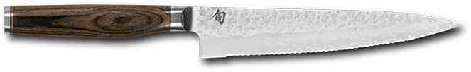 Kai TDM-1722 Shun Premier Tim Mälzer Couteau universel à lame crantée Lame 6.5" (16,5 cm), Poignée 11 cm – Image 3