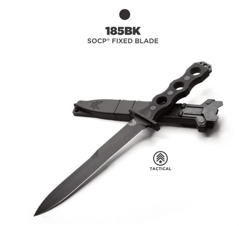 Benchmade 185BK SOCP FIXED BLADE, CPM-3V – Image 2