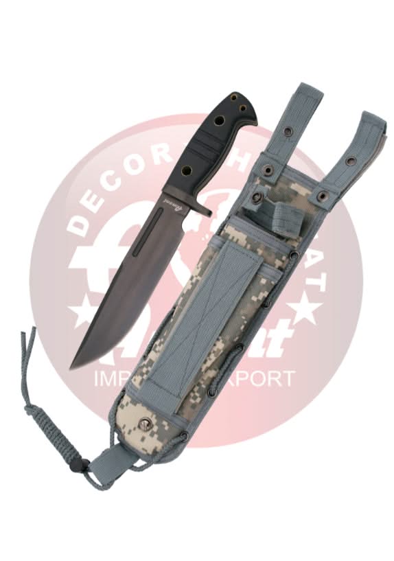 Amont 14771 Couteau avec lame en acier 420 de 22 cm noir manche G10 noir – Image 3