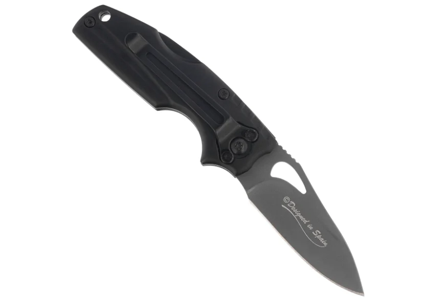 Couteau pliant tactique K25 18775 – lame 7Cr17MoV titane, manche aluminium noir – Image 4