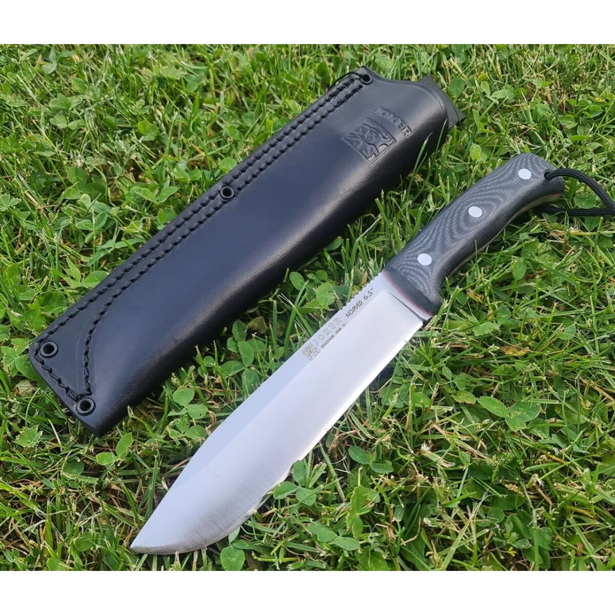 Joker Nomad CM137 Couteau bushcraft – lame 14C28N, manche micarta et étui Kydex – Image 3